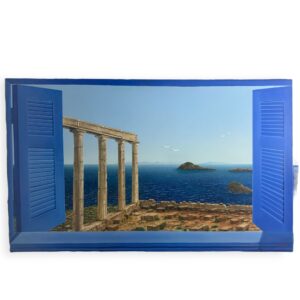 ΣΙΔΗΡΟΠΟΥΛΟΣ ΠΑΡΑΘΥΡΟ ΜΕ ΚΟΛΩΝΕΣ