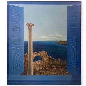 ΣΙΔΗΡΟΠΟΥΛΟΣ ΠΑΡΑΘΥΡΟ ΜΕ ΚΟΛΩΝΕΣ