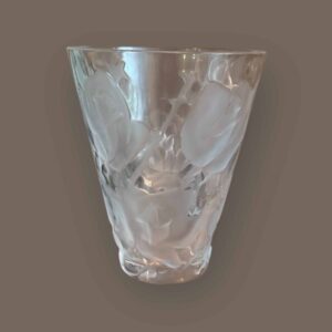 LALIQUE ISFAHAN ROSE VASE
