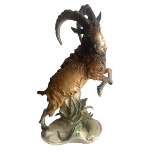 KARL ENS MOUNTAIN GOAT WITH LIZARD