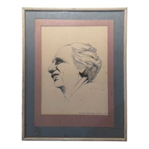 EMILIE ZALNERAITIS LOOMER (1973) – ΠΟΡΤΡΕΤΟ, ΠΡΩΤΟΤΥΠΟ ΣΧΕΔΙΟ ΜΕ ΠΕΝΑΚΙ